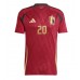 Belgium Lois Openda #20 Replica Home Shirt Euro 2024 Short Sleeve